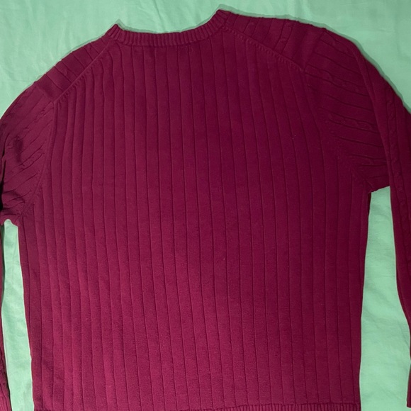 Scala Milano Italy red cable knit sweater - Picture 3 of 3